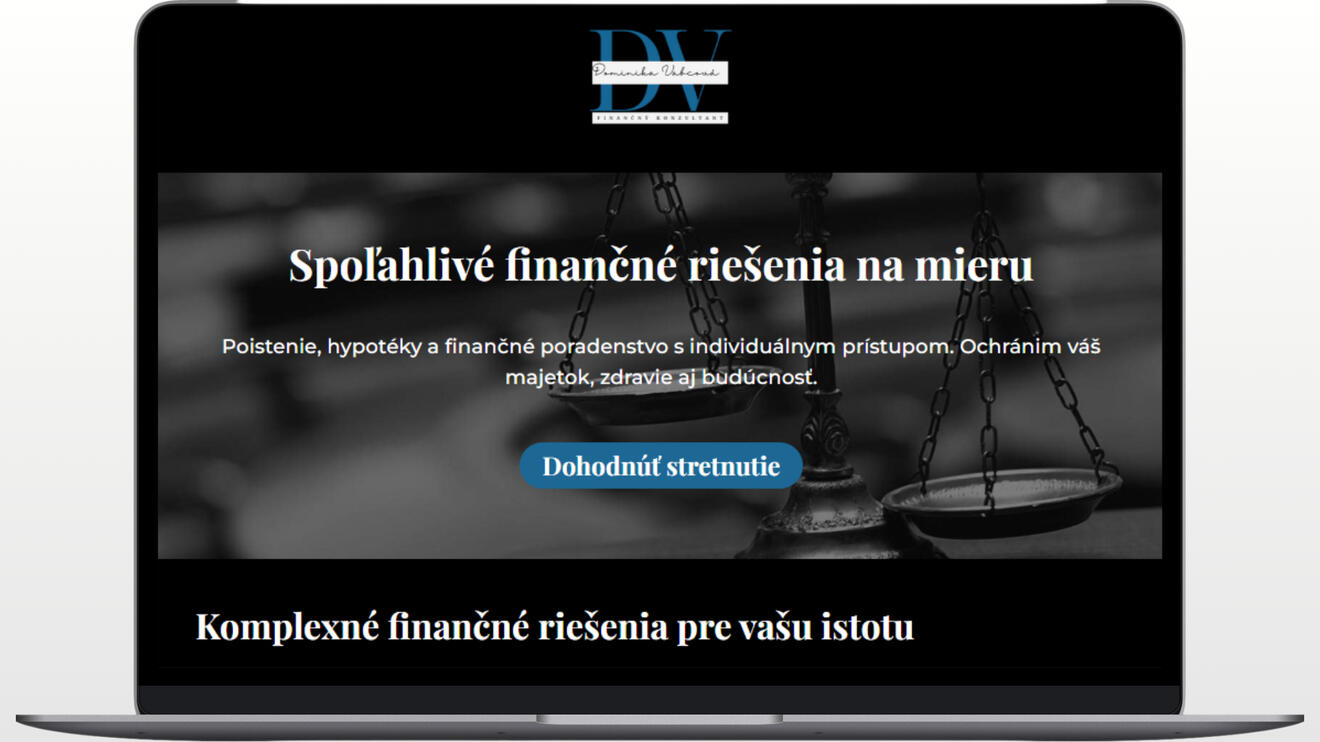 webstránka pre právne služby